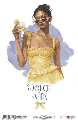 PFY-16444 - Thermo Transfers 20x30cm 8"x 12" 1 Hoja (Dolce Vita II) - pack 3 ud.