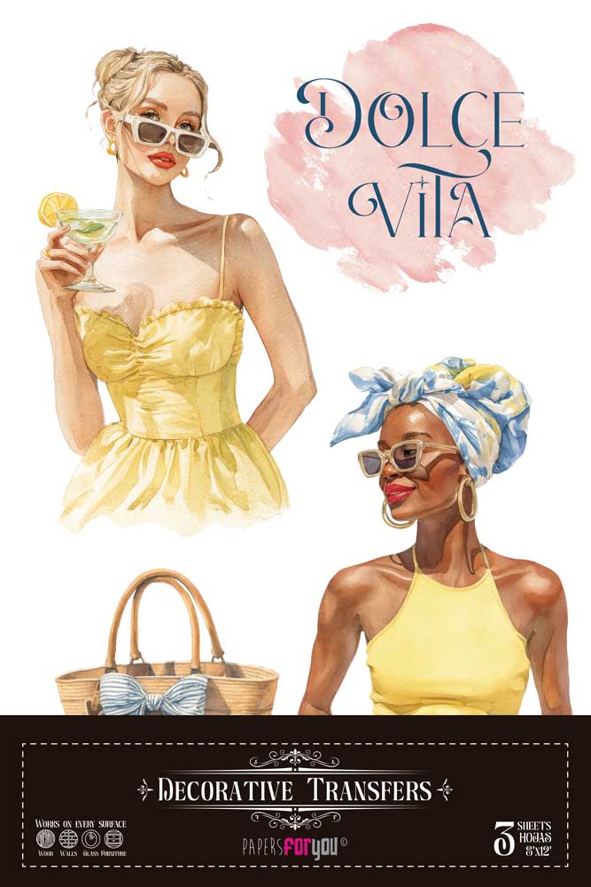 PFY-16449 - Decorative Transfers 20x30 (Dolce Vita I) - pack 2 ud.