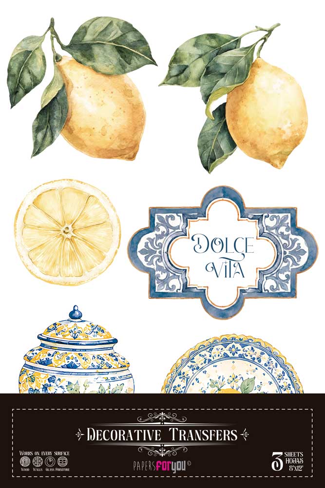 PFY-16451 - Decorative Transfers 20x30 (Dolce Vita II) - pack 2 ud.