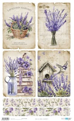 PFY-16453 - Papel de Arroz 54x33 cm 25-30 gr. (Lavender I) - pack 6 ud.