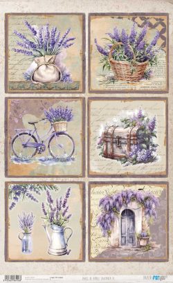 PFY-16456 - Papel de Arroz 54x33 cm 25-30 gr. (Lavender IV) - pack 6 ud.