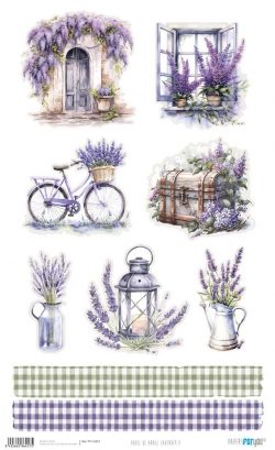 PFY-16457 - Papel de Arroz 54x33 cm 25-30 gr. (Lavender V) - pack 6 ud.