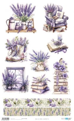 PFY-16458 - Papel de Arroz 54x33 cm 25-30 gr. (Lavender VI) - pack 6 ud.