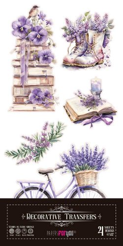 PFY-16462 - Decorative Transfers 15x30cm (Lavender) - pack 2 ud.