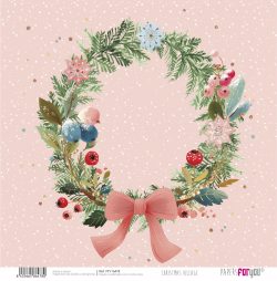 PFY-16478 - Papel Scrap doble cara 180gr 12"x12" Christmas Village - pack 12 ud.