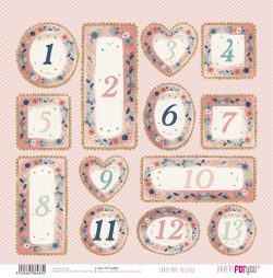 PFY-16483 - Papel Scrap doble cara 180gr 12"x12" Christmas Village - pack 12 ud.