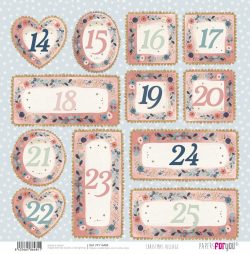 PFY-16484 - Papel Scrap doble cara 180gr 12"x12" Christmas Village - pack 12 ud.