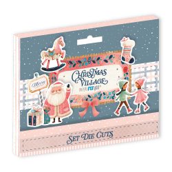 PFY-16489 - Die Cuts 20 pzs 300gr. (Christmas Village) - pack 5 ud.
