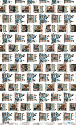 PFY-16505 - Papel Arroz 54x33cm 25-30 gr. (Christmas Village VI) - pack 6 ud.