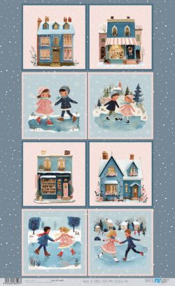 PFY-16507 - Papel Arroz 54x33cm 25-30 gr. (Christmas Village VIII) - pack 6 ud.