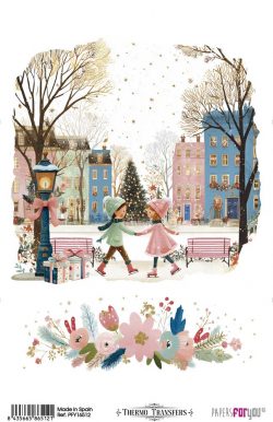 PFY-16512 - Thermo Transfers 20x30cm (Christmas Village II) - pack 3 ud.