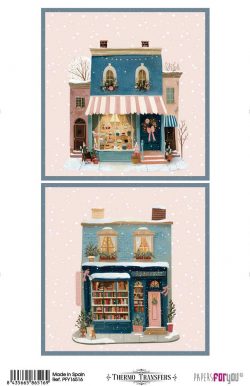 PFY-16516 - Thermo Transfers 20x30cm (Christmas Village VI) - pack 3 ud.