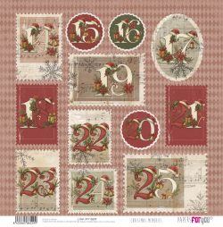 PFY-16529 - Papel Scrap doble cara 180gr 12"x12" (Christmas Memories) - pack 12 ud.
