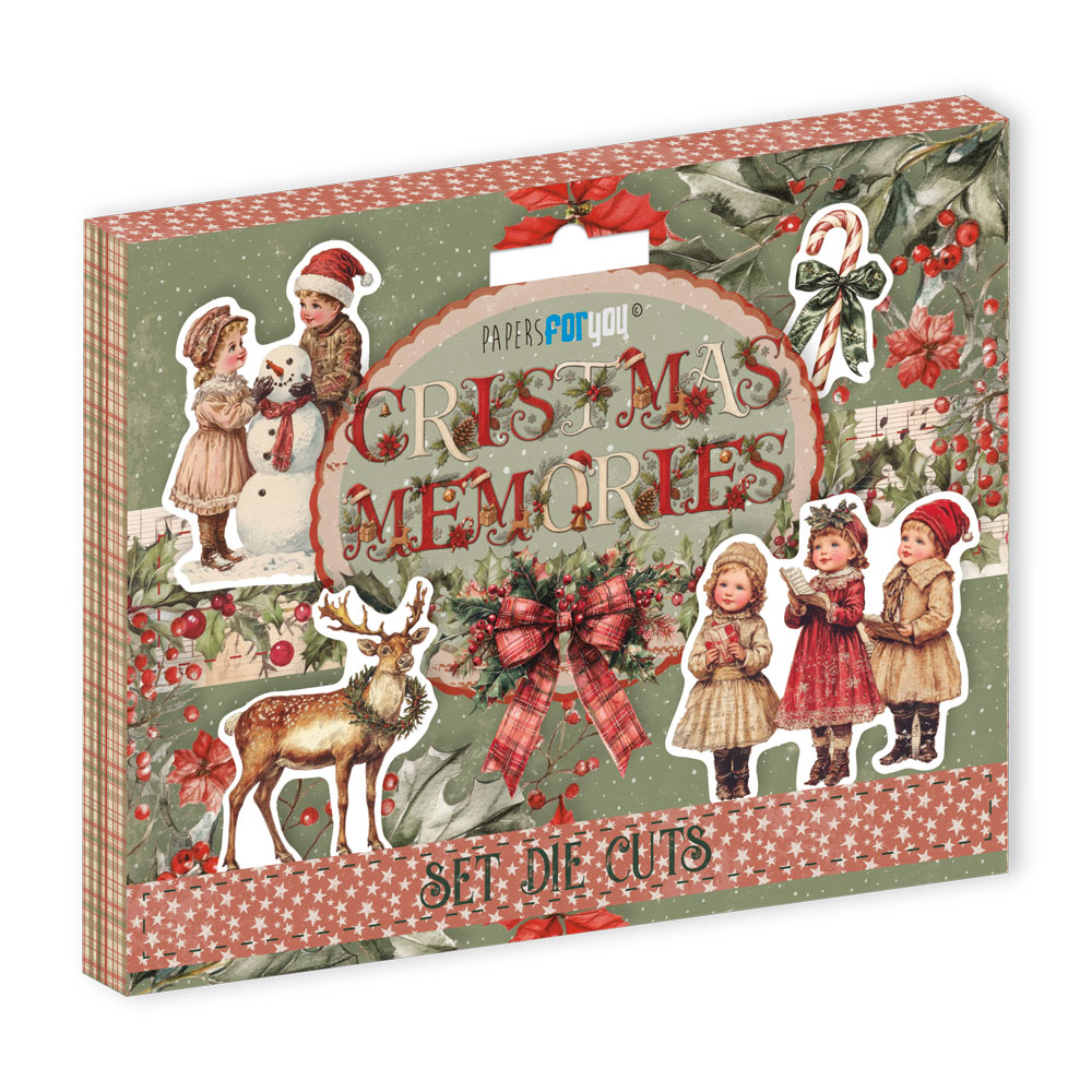 PFY-16536 - Die Cuts 20 pzs 300gr. (Christmas Memories) - pack 5 ud.