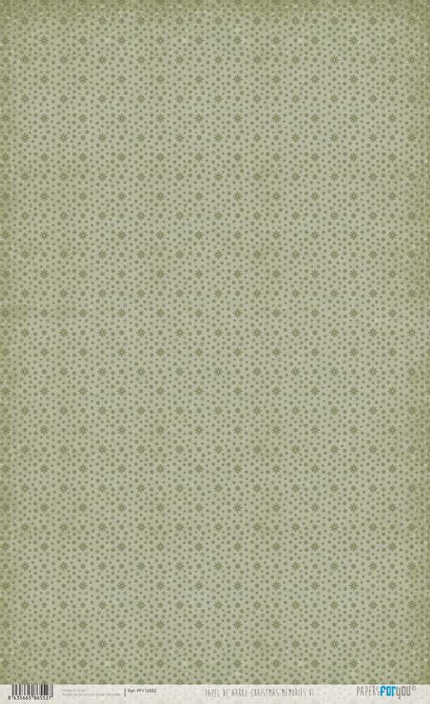 PFY-16552 - Papel Arroz 54x33cm 25-30 gr. (Christmas Memories VI) - pack 6 ud.