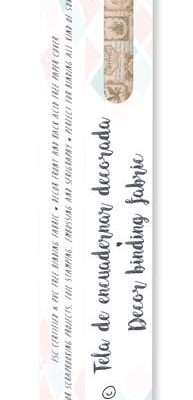 CPFY-14376 - Caja Tela Encuadernar Decorada 70x50cm (Wizarding Adventure Labels) - pack 6 ud.