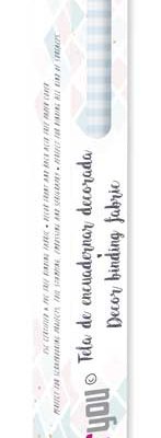 CPFY-3345 - Caja Tela Encuadernar Decorada 70x50cm (Vichy Grande Azul Bebe) - pack 6 ud.