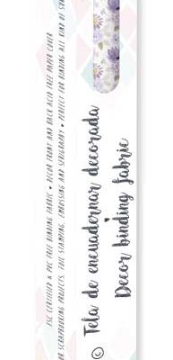 CPFY-3529 - Caja Tela Encuadernar Decorada 70x50cm (Violet Blossoms) - pack 6 ud.