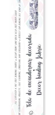CPFY-3530 - Caja Tela Encuadernar Decorada 70x50cm (Blue Freesia) - pack 6 ud.