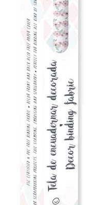 CPFY-3531 - Caja Tela Encuadernar Decorada 70x50cm (Pink Flower Laces) - pack 6 ud.