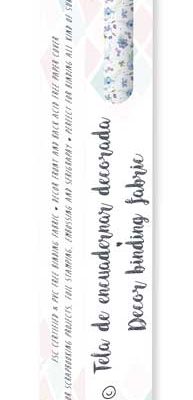 CPFY-3537 - Caja Tela Encuadernar Decorada 70x50cm (Forget Me Not) - pack 6 ud.