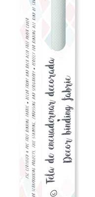 CPFY-3548 - Caja Tela Encuadernar Decorada 70x50cm (Lunar Mini Blanco Verde Menta) - pack 6 ud.