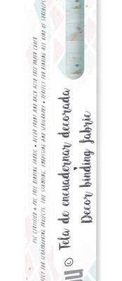 CPFY-4248 - Caja Tela Encuadernar Decorada 70x50cm (Madera Turquesa) - pack 6 ud.